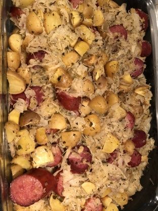 Kolbassi And Sauerkraut, Kielbasa Potato Sauerkraut, Crockpot Saurkraut And Kielbasa, Saurkraut And Smoked Sausage, Sour Krout And Kielbasa, Crockpot Keilbasa And Sauerkraut, Saurkraut And Kielbasa Potatoes, Sauerkraut And Polish Sausage Recipe, Brat And Sauerkraut Recipes