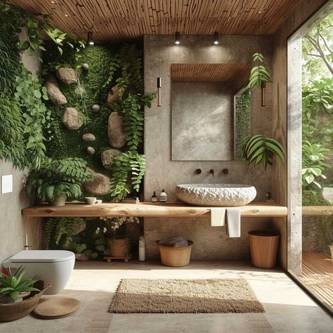 Cabana Bathroom, Oasis Decor, Nature Inspired Bathroom, Bathroom Makeover Ideas, Cozy Bedroom Design, Outdoor Bathroom Design, Tropical Bathroom, Natural Bathroom, Bathroom Smells