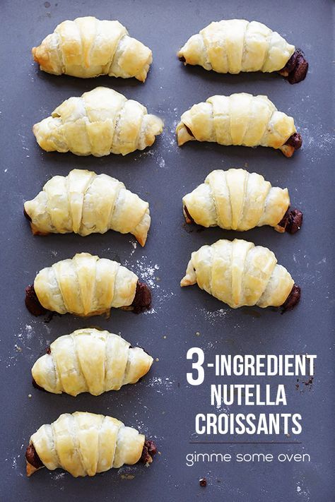 Nutella Stuffed Croissants, Nutella Filled Croissants, Chocolate Filled Croissants, Croissant Nutella, Nutella Croissant, Nutella Puff Pastry, Breakfast Charcuterie, Cooking Station, Dessert Chef