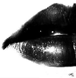 #lips #bw Black Lips, Hot Lips, All Black Everything, Beautiful Lips, Fade To Black, Black N White, Black Magic, Black Wallpaper, Shades Of Black