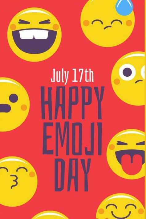 World Emoji Day! Emoji Day Poster, Emoji Day, Happy Emoji, World Emoji, World Emoji Day, Dear Zindagi, Board Decoration, Post Instagram, Day Wishes