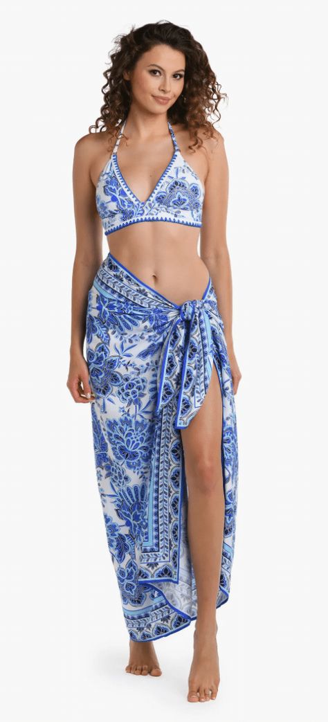 The Best Sarongs For The Beach To Buy Now 50 is not old tania stephens fashion blogger blue Floral Design Pattern, Swimsuit Material, Bachelorette Outfits, Boho Scarfs, Indigo Fabric, Swimsuit Design, Swimsuit Cover Ups, Blooming Flowers, Cool Tones