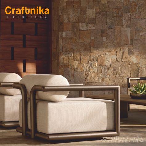 Transform your backyard into a luxurious escape with Craftnika Furniture's stunning outdoor sofas! Crafted with high-quality, weather-resistant materials, our sofas are designed to withstand the elements while providing unparalleled comfort and style. #TrendingNow #OutdoorLiving #BackyardVibes #PatioFurniture #LuxuryOutdoor #SummerVibes #CraftnikaFurniture Metallic Furniture, Chair Design Wooden, Furniture Business, Console Furniture, Outdoor Lounge Chair, Outdoor Sofas, Concrete Crafts, Industrial Equipment, Arm Chairs