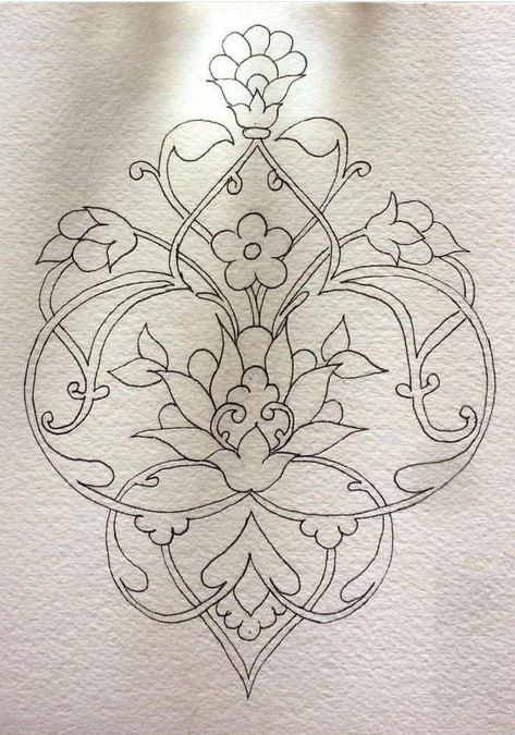 Trendy Embroidery, Islamic Patterns, Illumination Art, Islamic Art Pattern, Embroidery Transfers, Pola Sulam, Embroidery Patterns Vintage, Embroidery Flowers Pattern, Japanese Embroidery