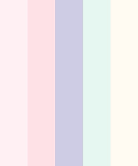 Love Pastels Color Palette Cupcake Color Palette, Rainbow Pastel Color Palette, Soft Pastel Color Palette, Soft Color Palette Pastel, Pastel Colours Aesthetic, Unicorn Color Palette, Colorful Pastel Aesthetic, Mermaid Color Palette, Pastel Color Pallet