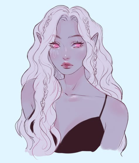 Drow Oc Art, Eilistraee Cleric, Half Elf Character Design, Female Drow Art, Dnd Drow Character Design, Female Drow Dnd, Half Drow Female, Drow Barbarian, Drow Character Design