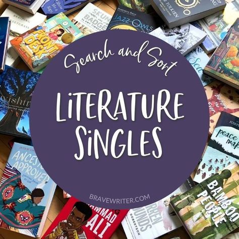 Search and Sort: Literature Singles! « A Brave Writer’s Life in Brief Brave Writer, Homeschooling High School, Literary Devices, Homeschool High School, Early Literacy, Homeschool Ideas, Study Unit, Homeschool Resources, Time Period