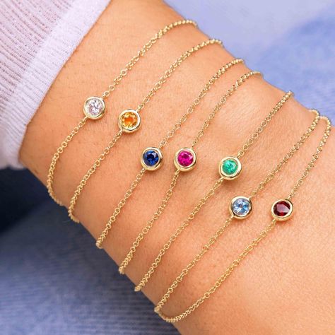 by Eleonora Beracasa ✨ on Instagram: “Featuring is what we do best, stacking is the second 😉🌈✨” Gold Birthstone Bracelet, Bracelet For Mom, Bezel Bracelet, Shine Jewelry, The Gold Rush, Bracelet Christmas, Mother Rings, Birthstone Bracelet, Personalized Gifts For Mom