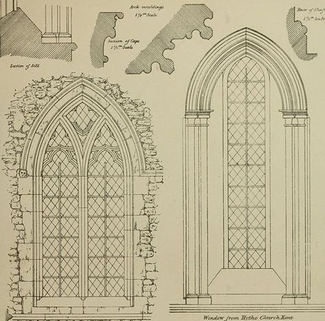 Romanesque Art, Gothic Windows, Stone Masonry, Architecture Books, Celtic Patterns, Structure Architecture, Cross Section, Gothic Architecture, Gothic Art