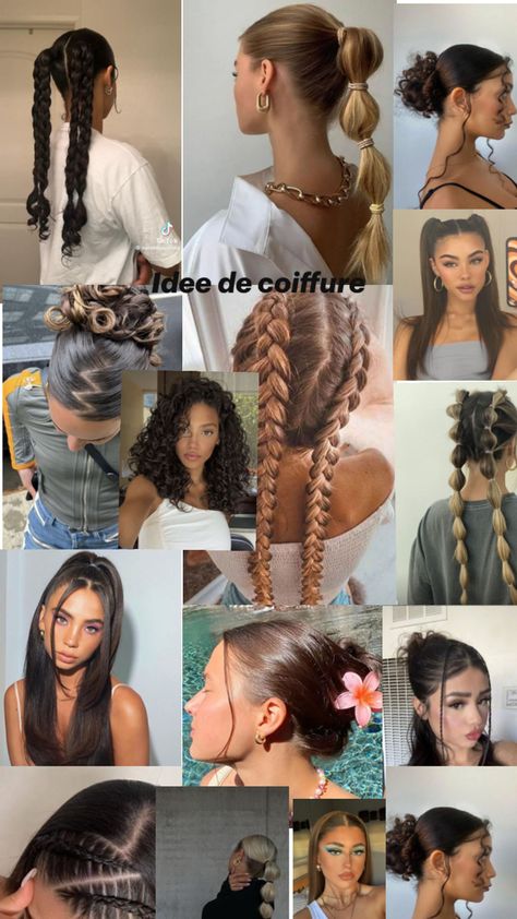 Airport Hairstyles, Preppy Hairstyles, Hairstyle Examples, Cute Hairstyles For School, Easy Hairstyles For Thick Hair, Hair Inspiration Long, Hair Braid Videos, Long Hair Color, Hairdos For Curly Hair