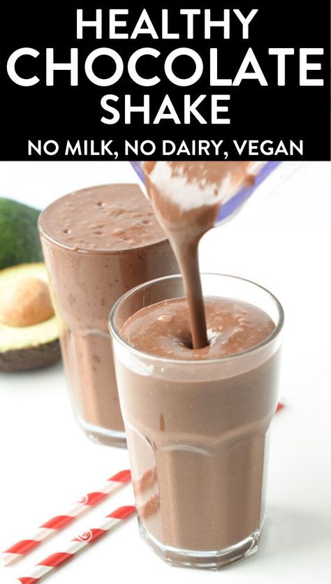 Vegan Chocolate Shake, Vegan Chocolate Smoothie, Healthy Milkshakes For Kids, Milkshake Recipe Healthy, Healthy Chocolate Milkshake Recipe, Healthy Milkshakes, Healthy Chocolate Milk, Healthy Chocolate Milkshake, Recovery Recipes