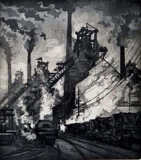 Industrial Artwork, Revolution Art, Industrial Paintings, Human Relations, World History Lessons, Bd Art, The Offspring, The Plague, Industrial Photography