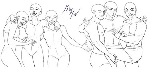 Trio reference sheet -PREVIEW- Threesome In Relationship Drawing Base, 6 People Poses Drawing, Throuple Reference Drawing, Three People Poses Drawing, Three Person Poses Drawing, Drawing Poses Group Of 4, Polyamory Drawing Base, Polyamorous Drawing Base, Poly Couple Drawing Reference