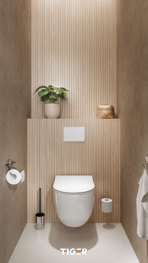 Japandi Toilet, Toilet Hotel, Small Toilet Design, Toilet Room Decor, Small Toilet Room, Downstairs Loo, Downstairs Toilet, Modern Toilet, Toilet Room