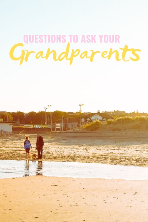 25 Questions To Ask Your Grandparents - Looking to preserve your family legacy? Here are 25 questions to ask your grandparents that make conversation easy. Question To Ask Your Grandparents, Questions To Ask Your Grandparents, Questions For Grandparents, Questions To Ask Grandparents, Questions To Ask Your Parents, Questions To Ask Your Grandchildren, 101 Questions To Ask Your Grandkids, Grandparents Day Interview, Questions To Ask Grandparents Family History