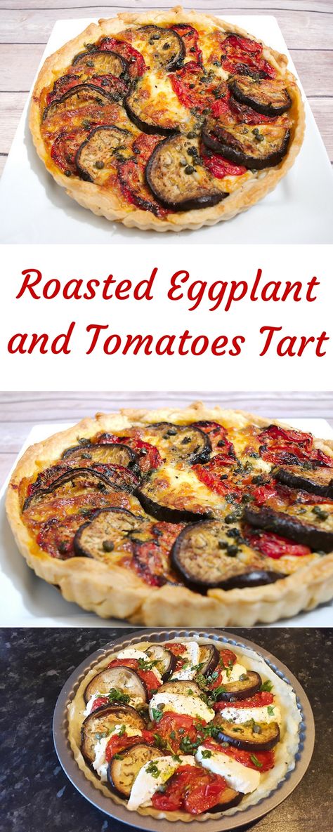 Mini Eggplant Recipe, Caprese Bake, Eggplant And Tomatoes, Ways To Cook Eggplant, Best Eggplant Recipe, Italian Caprese, Roasted Eggplant Recipes, Veggie Tart, Basil Mozzarella