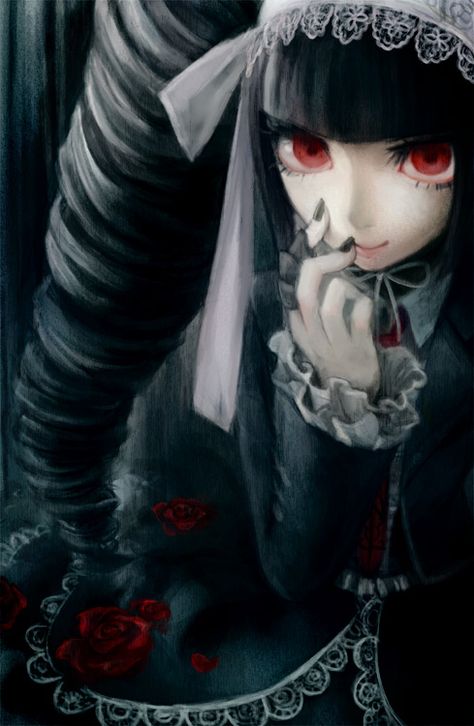 Celestia Ludenberg | DanganRonpa Celestia Ludenberg, An Anime, Danganronpa, Anime Character, Black Hair, Red, Hair, Anime, White