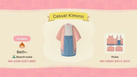 Animal Crossing Clothes, Acnh Clothes, Drops Baby, Acnh Designs, Animal Crossing Qr Codes Clothes, Acnh Codes, Qr Codes Animal Crossing, Animal Crossing Characters, Nice Weather