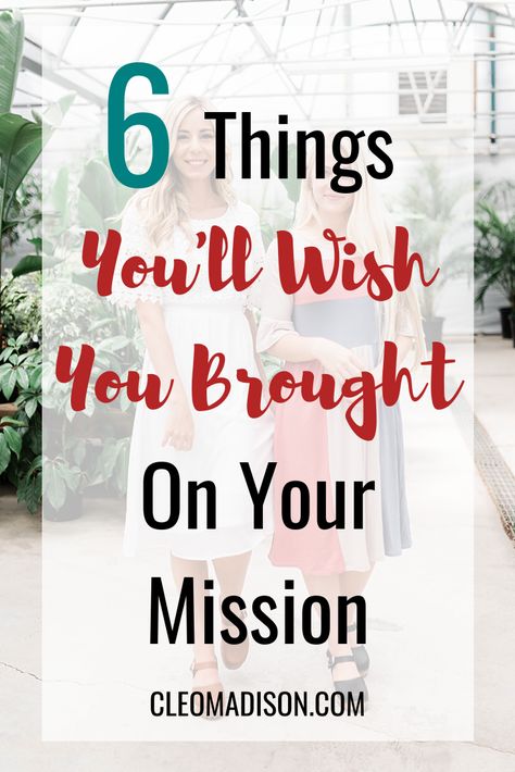 This is the best list of things you'll wish you brought on your lds mission. It has lots of tips and ideas of things to add to your packing list while you're working on your mission preparation. This list is great for elder and sister missionaries. #mission #ldsmissionary Mtc Packages Lds Missionaries, Serving A Mission Lds, Mission Farewell Decorations, Missionary Farewell Food Ideas, Mexico Mission Trip Outfits, Mission Trip Packing List, Missionary Outfits Sister, Missionary Package Ideas, Lds Missionary Outfits Sisters