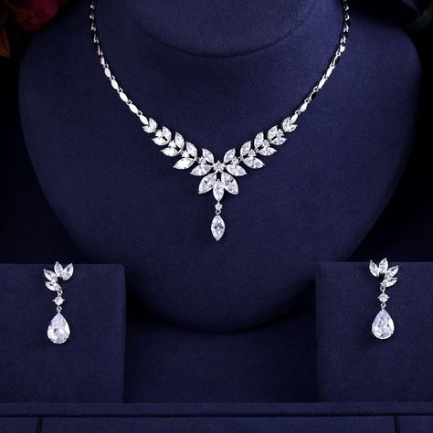 My prince (jungkook ff) | Bridal jewelry sets, Jewelry sets, Jewelry set design Clear Necklace, Jewelry Set Design, Fancy Jewellery Designs, Crystal Jewelry Sets, Prom Jewelry, Expensive Jewelry, Fancy Jewellery, Fancy Jewelry, Bride Jewellery