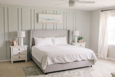 sea salt sherwin williams • Instagram Sherwin Williams Sea Salt Bedroom, Sea Salt Sherwin Williams Bedroom, Sea Salt Bedroom, Sherwin Williams Sea Salt, Sea Salt Sherwin Williams, Momeni Rugs, Accent Wall Paint, Bed Bedding, Wayfair Furniture