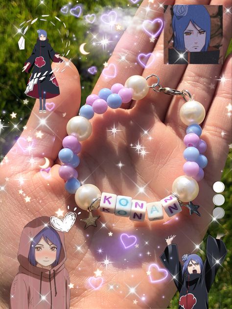 Konan braclete from narutooo Cute Bracelets, Lokai Bracelet, Live Lokai Bracelet, Naruto, Bracelet, Pins