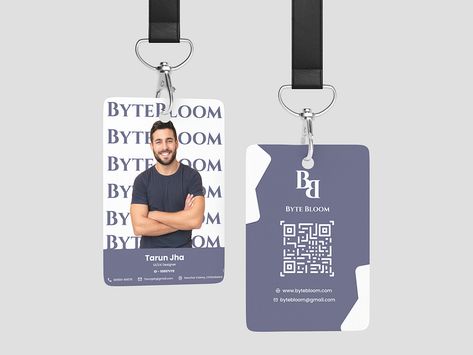 Lanyard Card Design, Employee Card Design, Learn Ux Design, Id Card Lanyard, Employees Card, Facebook Icons, Corporate Id, Graphic Design Cards, Id Card Template