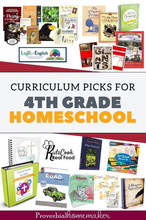 Our top 4th grade homeschool curriculum picks! 1st Grade Christian Homeschool Curriculum, 1st Grade Bible Curriculum, 6th Grade Homeschool Curriculum, Homeschool 1st Grade, 1st Grade Homeschool Curriculum, 6th Grade Homeschool, 3rd Grade Homeschool, 1st Grade Curriculum, 1st Grade Homeschool