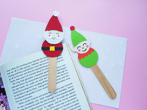 Handmade Christmas Bookmark Craft Ideas Bookmarks Handmade Christmas, Christmas Bookmarks For Kids, Christmas Book Marks, Christmas Themed Bookmarks, Bookmark Christmas, Christmas Bookmark, The Hunting Party, Christmas Gift Vouchers, Holiday Activities For Kids