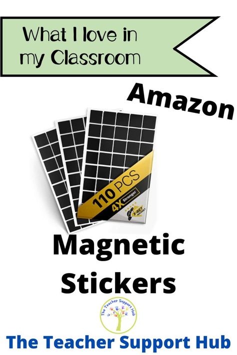 I love to move visuals around on my board depending on what group I have. By putting magnetic on the back of posters or laminated papers, you have lots of options: put on your board or still able to hand on the wall. Teacher Support, Magnetic Strip, My Classroom, Craft Room, Laminate, Hold On, Magnets, I Love, Square