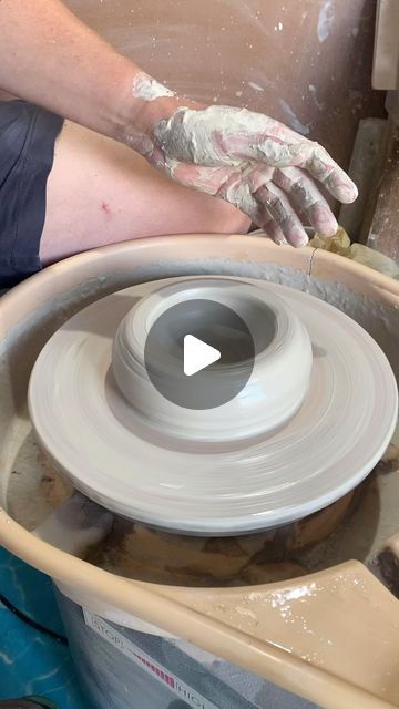 DLL Ceramics on Instagram: "Throwing a large fruit bowl!  I never used to like throwing bowls, I naively felt that they were an easy and simple form.   How wrong could I be?   The reality is, that getting the shape and balance right is much more difficult than I first thought.  I love getting the distribution of clay right, of shaping the perfect inside (the outside profile is created through trimming) of leaving enough clay in the base to trim an interesting foot.   Viva la bowls! ♥️  This video is for people who love ceramics, want ceramics, and those who are looking for gifts either for themselves or others 🙌  #ceramics #pottery #potteryuk #clay #handmade #artisan #handmadepottery #craft #potter #potterywheelvideos #wheelthrowing #potterywheel #instapottery #ceramicsofinstagram #bowls Throwing Pottery Videos, Fruit Bowl Pottery, Fruit Bowl Ceramic, Pottery Fruit Bowl, Pottery Throwing, Large Fruit Bowl, Pottery Projects, Wheel Throwing, Pottery Videos