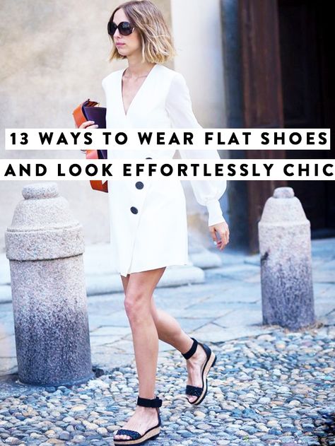 The chic way to style flat shoes with any outfit. Dinner Outfit Flat Shoes, Flat Shoes Dress Outfit, Wedding Guest Outfit With Flats, Wedding Guest Outfit Flat Shoes, Flat Shoes Wedding Guest, Wedding Guest Flat Shoes, Flat Shoes To Wear With Dresses, Flats With Formal Dress, Flat Shoes With Dress