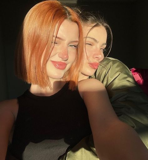 Ginger and brunette Ginger Girl And Brunette Girl, Brunette And Red Head Best Friends, Brunette And Ginger Duo, Redhead And Brunette Friends Aesthetic, Red Head And Brunette Friends, Ginger And Brunette Friends Aesthetic, Ginger And Brunette, Ginger Brunette, Blonde And Brunette Best Friends