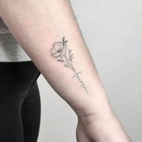 Beautiful Wrist Tattoos, Back Of Forearm Tattoo, Name Flower Tattoo, Inner Wrist Tattoos, Infinity Tattoo On Wrist, Side Arm Tattoos, Side Wrist Tattoos, Meaningful Wrist Tattoos, Unique Wrist Tattoos