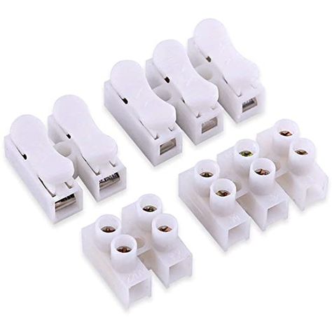 100Pcs 2P CH2 + 3P CH3 Quick Connector Spring Wire Connector Screw Terminal Barrier Block for LED Strip Light Wire Connecting - 4 Styles: Amazon.com: Industrial & Scientific Lamp Wire, Live Wire, Led Stripes, Led Strip Light, Support Telephone, Steel Sheet, Wire Connectors, Spring Steel, Strip Light