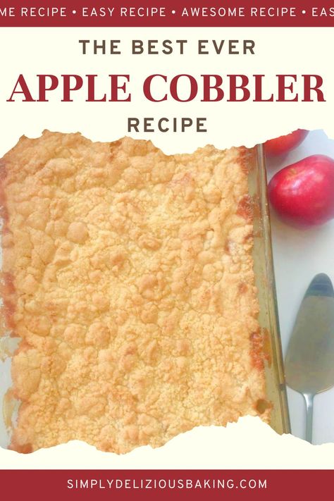 Simple Apple Cobbler Recipe, Old Fashioned Apple Cobbler Recipe, Best Apple Cobbler Recipe Ever, Double Crust Apple Cobbler, Easy Apple Cobbler Recipes 4 Ingredients, Fresh Apple Cobbler Recipe, Apple Cobbler With Pie Crust, Apple Cobbler Easy 3 Ingredients, Apple Cobbler Recipe Easy