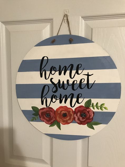 Circle Cardboard Crafts, Welcome Home Crafts, Cardboard Crafts Decoration, Diy Wall Hanging Crafts, Diy Best Friend Gifts, Circle Crafts, Wall Art Diy Paint, Wood Block Crafts, Bff Gifts Diy