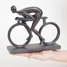 Bits and Pieces - Elegant 6-3/4" Bicycle Statue - Exceptionally Molded in Durable Polyresin - Impressive Home Décor Sculpture : Amazon.co.uk: Home & Kitchen Bike Decor, Metal Canisters, Home Decor Sculptures, Figure Sculpture, Bicycle Art, Contemporary Sculpture, A Desk, Canister Sets, Fantastic Gifts