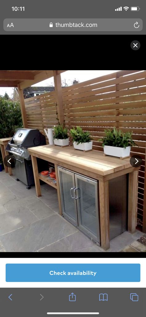 Adult Backyard Ideas, Easy Outdoor Kitchen, Diy Bbq Island, Patio Cabinet, Table Grill, Outdoor Bbq Area, Outdoor Grill Station, Patio Grill, Grill Island