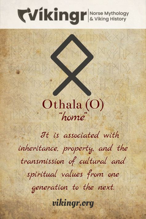 If family values and wealth are important to you, then you might be interested in the Othala rune:  #NorseMythology #NordicRunes #Vikings #VikingGods #MythologyMonday #NorseCulture #AncientReligion #NorseLegends #VikingLore #NordicTraditions #GodsOfTheNorth #VikingSagas #MythicalBeings #NorsePantheon #VikingWarriors #Runes #Othala Wealth Rune, Female Viking Names, Norse Mythology Gods, Othala Rune, Viking Rune Meanings, Bind Runes, Viking Facts, The Nine Realms, Viking Names