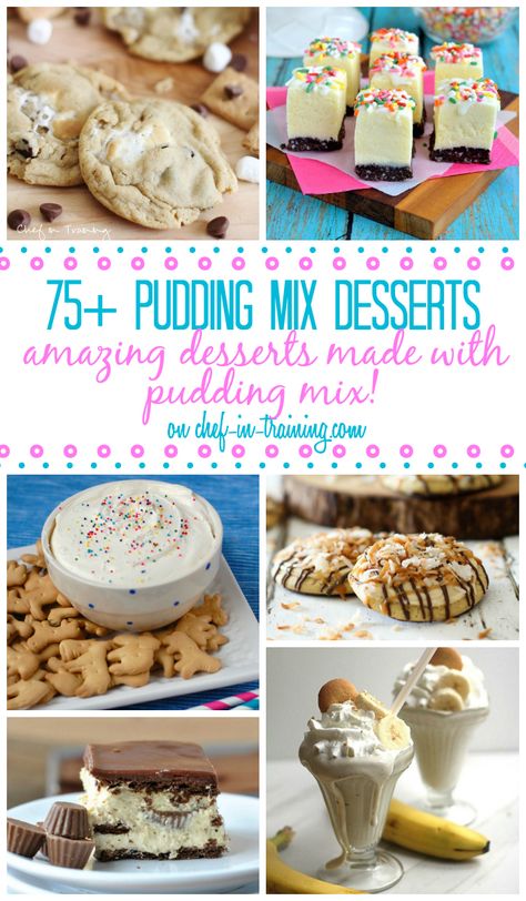 Pudding Mix Desserts, Desserts Nutella, Smores Dessert, Cheesecake Pudding, Vanilla Pudding Mix, Pudding Desserts, S'mores, Köstliche Desserts, Desserts To Make