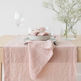 Linen Runners | LinenMe Linen Tablecloths, Fashion Mirror, Square Tablecloth, French Linen, Luxury Linen, Furniture Styles, Linen Table Runner, Linen Placemats, Modern Life