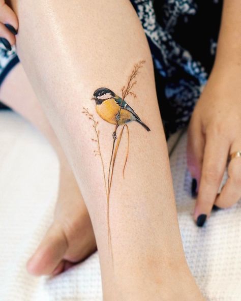 92 Tattoo, Realistic Bird Tattoo, Finch Tattoo, Robin Bird Tattoos, Bird Tattoo Sleeves, Robin Tattoo, Micro Realism, Little Bird Tattoos, Bird Tattoos For Women