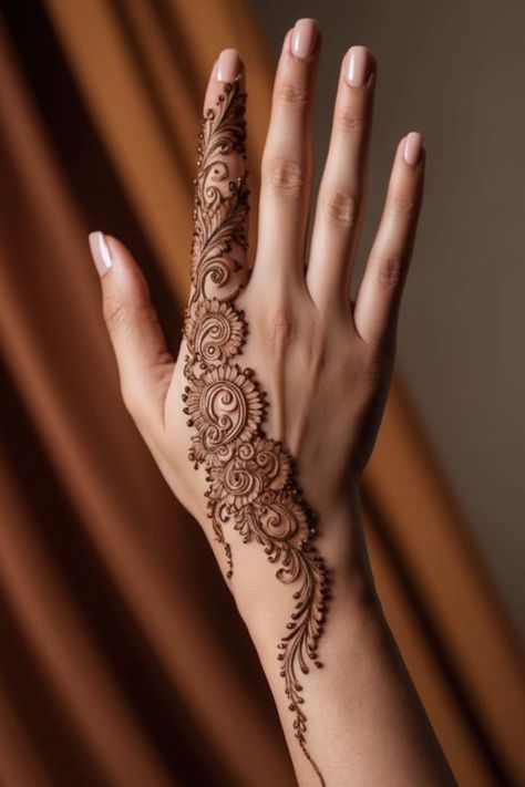 Fashion: #fashion, #style, #outfitinspiration, #beauty Indian Mehndi Design, Elegant Mehndi, Bridal Henna Design, Beautiful Simple Mehndi Design, Indian Mehndi, Simple Mehendi Designs, Henna Inspired Tattoos, Henna Tattoo Designs Hand, Latest Henna Designs