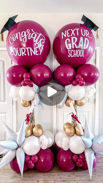 Bryan & College Station, Texas | Poppin’ Texas - Balloon Artists on Instagram: "Stay until the end to see our grad crazy tower lineup 🎓🌟   We 🤍 celebrating y’all 👩‍🎓🤗 We still have many more graduation installs this summer but we wanted to show y’all some that we’ve done so far 🌟   If you haven’t seen it yet, learn how to make our grad cap & diploma details on our Teachable Moments with @havin_a_party 🎈  • • •  #balloondelivery #aggies #aggieland #balloondecor #bcsballoons #balloontips #crazytower #balloontower #baloonbouquet #balloonarch" Crazy Tower Balloon, Champagne Cart, Balloon Business, Balloon Tower, College Station Texas, Graduation 2024, Graduation Balloons, Balloon Delivery, Teachable Moments