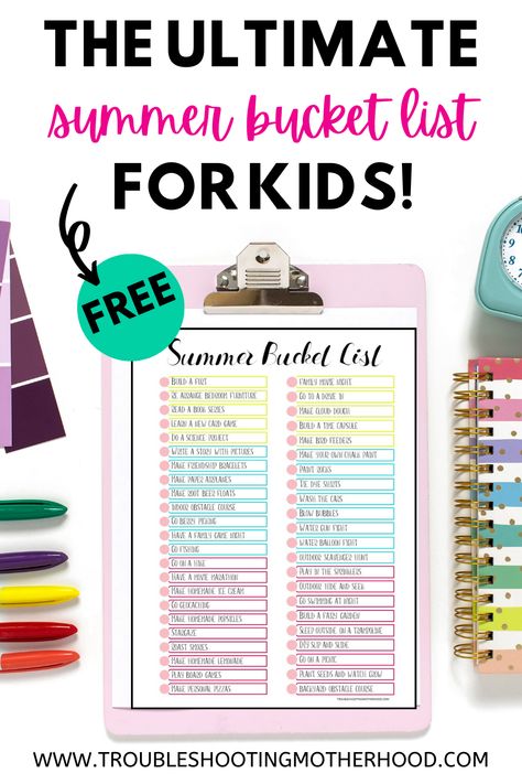 Summer is around the corner, and we've got your family's fun-filled plans covered! 🎉 Check out our Summer Bucket List for Kids, complete with free printables, perfect for a memorable 2024 season at home with the little ones. Make sure to save it for later! 🏠👨‍👩‍👧‍👦 Summer Bucket List Kids Printable, Summer Bucket List For Families, Summer Bucket List Ideas For Kids, Kids Summer Bucket List Ideas, Summer Bucket List 2024 Family, Summer Bucket List 2024 Ideas Kids, Summer Bucket List With Kids, Summer Bucket List 2024 Kids, Kid Summer Bucket List