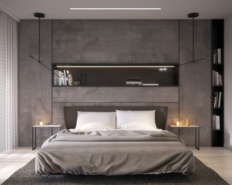 20 Beautiful Bedroom Designs Incorporating Concrete Summer Bedroom Decor, Lakehouse Bedroom, Gold Living Room Decor, Beautiful Bedrooms Master, Modern Minimalist Bedroom, Bedrooms Decor, Modern Interior Decor, 아파트 인테리어, Modern Bedroom Furniture