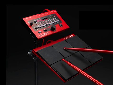 Nord Drum & Nord Pad. Drums Wallpaper, 3d Printing Architecture, Mixer Dj, Music Museum, Music Studio Room, Drum Pad, Drum Lessons, Music Tech, Edm Music