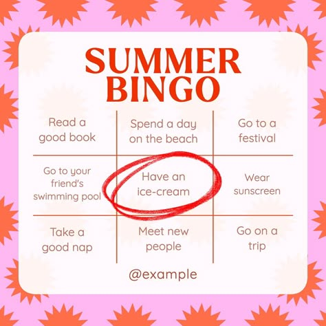 Summer Bingo Instagram post template, editable design | premium image by rawpixel.com / Aum Community Branding, Bingo Design, Bingo Ideas, Social Media Summer, Summer Bingo, Bingo Template, Storytelling Techniques, Creative Idea, Awesome Designs