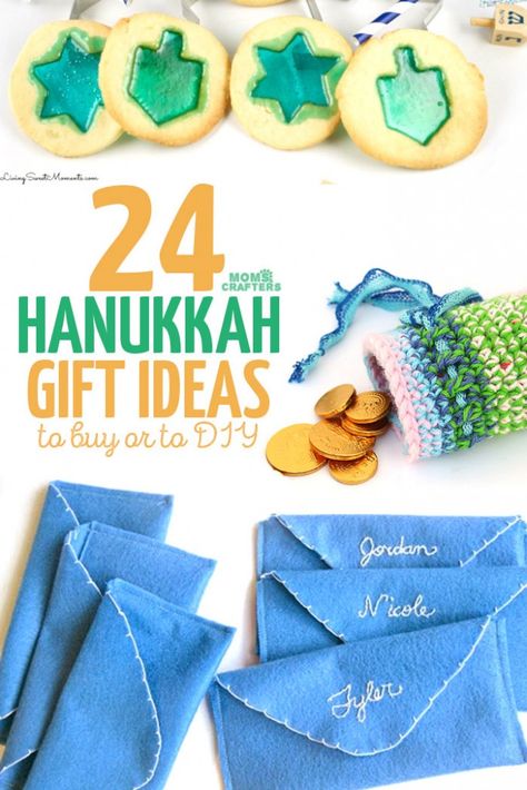 Looking for the perfect Chanukah gift? These Hanukkah gift ideas include some to DIY and some to buy - there's a gift for the holidays for everyone! Hanukkah Gift Ideas, Hanukkah Recipes, Hanukkah Diy, Hannukah Gift, Hanukkah Traditions, Diy Hanukkah, Hanukkah Crafts, Chanukah Party, How To Celebrate Hanukkah